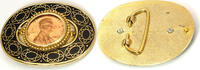 Sonstiges Lincoln Cent Penny Medal Medallion Coin Belt Buckle - DM408 -