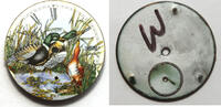Sonstiges Waltham 14 Size Mallard Ducks Birds Wetlands Pocket Watch Porcelain Dial LW452 -