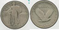 USA Standing Liberty Quarter 1927-S Silver 25C San Francisco Mint - SS691 -