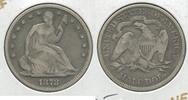 USA Seated Liberty Half Dollar 1878-P Silver 50c Philadelphia Mint - SS747 -