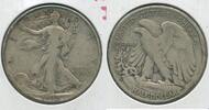 USA Half Dollar 1938-D Silver Walking Liberty 50c Denver Mint - SS772 -
