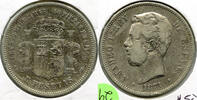 Europa 5 Pesetas Spain Coin - King Amadeo I Espana - K293 -