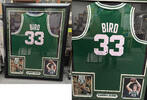 Sonstiges Larry Bird Autographed / Signed Framed Green Celtics Jersey 44 x 37 JR011 -