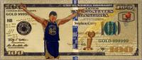 USA Banknoten Stephen Steph Curry $100 Note Warriors Novelty 24K Gold Foil Plated Bill XX003 -