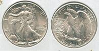 USA Half Dollar 1941-P Unc Silver Walking Liberty 50c Philadelphia Mint -ST497 -