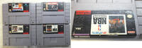 Sonstiges SNES Super Nintendo Lot of (4) Games NBA Basketball Bulls Football - L294 -