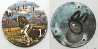 Sonstiges Waltham 12 Size Brittany Pointer Dog Pheasant Pocket Watch Porcelain Dial LW459 -
