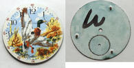 Sonstiges Waltham 12 Size Mallard Drake Duck in Flight Pocket Watch Porcelain Dial LW462 -