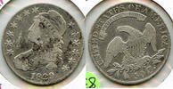 USA Half Dollar Bust Silver - Large Letters - L839 -
