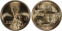 USA Dollar 2024-D $1 IL Illinois Steel Plow Inovation Golden Denver Mint AID22 -