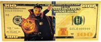 USA Banknoten 100 Dollars Doctor Dr Strange MARVEL Hero $ 24K Gold Foil Plated Note Bill XX144 -