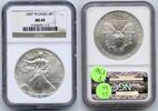 Anlagemünzen Dollar 2007-W American Eagle 1 oz Silver NGC MS 69 Certified West Point - P176 -