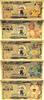 USA Banknoten 100 Dollars Pokemon Pikachu Charmander Squirtle $ 24K Gold Plated Bills Set XS32 -