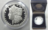 Anlagemünzen $1 Coin 2000 Liberia Morgan Dollar Proof 999 Fine Silver 1 oz Ounce - P198 -