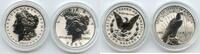 Anlagemünzen Dollar 2023 Morgan and Peace Silver 23XS Reverse Proof Two-Coin Set - L999 -