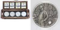 Anlagemünzen The Gangsters 2 Oz Silver Niue $5 Capone Dillinger Bonnie Clyde Luciano JR184 -