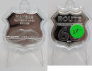 Anlagemünzen Route 66 Shield Kansas Rainbow Arch Bridge 1 oz Silver Round - RK308 -