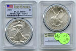 Anlagemünzen 2021 American 1 oz Silver Eagle T2 Type 2 PCGS MS70 First Strike Bullion - L739 -