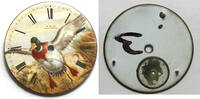 Sonstiges Waltham 18 Size Mallard Drake Duck Bird Nature Pocket Watch Porcelain Dial LW489 -