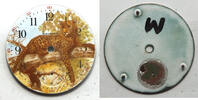 Sonstiges Waltham 18 Size Leopard Resting In Tree Color Pocket Watch Porcelain Dial LW496 -