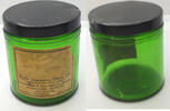 Sonstiges Roth-Johnson Drug Co. Bottle Green Jar Medicine Decatur Illinois Antique - G231 -