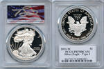 Anlagemünzen 2021-W American Silver Proof Eagle 1 oz PCGS PR70 DCAM Thomas Cleveland - JK710 -