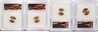US Coins Cent 2025 P D Lincoln Shield  Penny Coin Last Year of Issue ICG MS67 RD Coin Set
