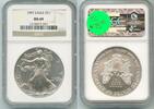 Bullion $1 Silver Eagle 1997  1 oz NGC MS69 Coin Certified - RK702