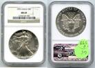 Dollar 1992 American Eagle 1 oz Silver  NGC MS69 Certified Ounce Bullion - P598