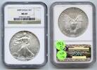 Dollar 2009 American Eagle 1 oz Silver  NGC MS69 Certified Bullion - Q336