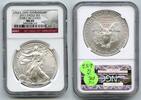 Bullion Dollar 2011 American Eagle 1 oz Silver  NGC MS69 Early Releases 25th Ann - Q652
