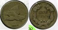 US Coins Cent 1857 Flying Eagle  Penny - United States - Q262