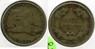 US Coins Cent 1857 Flying Eagle  Penny - United States - Q268