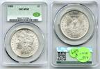 US Coins Dollar 1900 Morgan Silver CAC MS62 Certified - Philadelphia Mint - R589 -