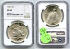 US Coins Dollar 1924 Peace Silver NGC MS63 Certified - Philadelphia Mint - R593 -