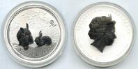 Bullion $1 Coin 2011 Australia Lunar Year of Rabbit 999 Silver 1 oz  Bul... 111,90 EUR  + 23,20 EUR frais d'envoi