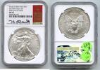 Bullion  2017(W) Silver Eagle NGC MS70 First Day Issue Kenneth Bressett ... 111,90 EUR  + 23,20 EUR frais d'envoi