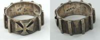 Other Sterling Iron Cross Knights Templar 925  Silver Ring Mexico Jewelr... 64,56 EUR  + 23,20 EUR frais d'envoi