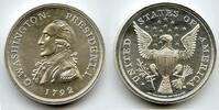 Bullion Medal 1792 Washington Presidential 999 Silver 2 oz Art  Round Bu... 167,85 EUR  + 23,20 EUR frais d'envoi