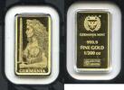 Bullion Medal Germania Mint 9999 Fine Gold 1/200 oz Mini Ingot Bar Proof... 38,73 EUR  + 23,20 EUR frais d'envoi