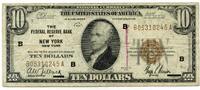 US Paper Money 1929 $ 10 National Currency Note New York Federal Reserve... 77,47 EUR  + 23,20 EUR frais d'envoi