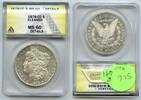 US Coins Dollar 1878-CC Morgan Silver  ANACS MS60 Details Cleaned - Cars... 344,30 EUR  + frais d'envoi