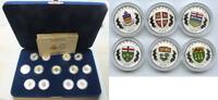 Bullion 25 Cents 2018 Canada Heraldic Emblems 13-Coin Set 999 Fine Silve... 344,30 EUR  + frais d'envoi