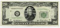 US Paper Money  1950-A $20 Federal Reserve Star Note - Bank of Chicago I... 64,56 EUR  + 23,20 EUR frais d'envoi