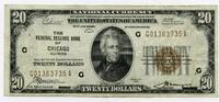 US Paper Money 1929 $ 20 National Currency Note Chicago Illinois Federal... 107,59 EUR  + 23,20 EUR frais d'envoi