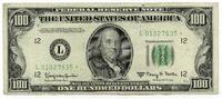 US Paper Money 1950-E $100 Federal Reserve Star Note - Bank of San Francisco California - R776 -
