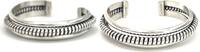 Other Sterling Southwest Signed Zuni TA Hannaweeke 6in Wire Cuff Bracelet AJ019 -