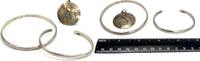 Other Sterling Southwest Signed Irene Chiquito Pendant Cuff Bangle Lot of 3 AJ022 -