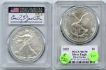 Bullion 2023 Silver Eagle 1 oz PCGS MS70 First Strike - Emily Damstra Signature - R926 -