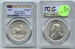 Bullion Krugerrand 2018 South Africa 999 Silver 1 oz PCGS MS70 First Day of Issue - R928 -